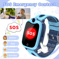 1 x RAW Customer Returns YEDASAH Smartwatch Kids, 4G Smartwatch Kids Watch with GPS and Phone, Games, Pedometer, Video Call, School Mode, Camera, SOS, IP67 Waterproof, Alarm Clock, Kids Smartwatch for 4-14 Years - RRP €60.49