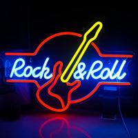 1 x RAW Customer Returns SIGNSHIP Guitar Rock Roll Neon Signs USB Powered Neon Letters Light for Wall Room Decor LED Lights for Bedroom Concert Hall Bar Club Party Wedding Decoration Birthday Gift - RRP €40.15