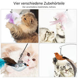 1 x Brand New CALIYO Cat Toy, Interactive Cat Toy, Interactive Cat Toy with Funny Birds and Feathers Pendant, Smart Cat Toy, Smart Toy with - RRP €18.0