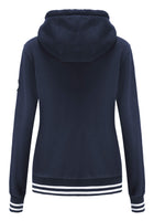 1 x RAW Customer Returns TrendiMax women s sweat jacket, hoodie, zip hoodie, hooded jacket, winter sweatshirt jacket, navy blue, L - RRP €40.33