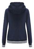 1 x RAW Customer Returns TrendiMax women s sweat jacket, hoodie, zip hoodie, hooded jacket, winter sweatshirt jacket, navy blue, L - RRP €40.33