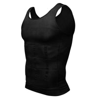 1 x RAW Customer Returns Odoland Undershirt Men Shapewear 3 Pack Compression Shirt Tummy Control Shirt Men Body Shaper Tank Tops - Black XL  - RRP €39.99