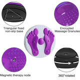 1 x Brand New Twist Waist Disc Board with Drawstring, Multifunctional Magnet Balance Board Pedal, Waist Trimmer Disc Twist Board Machine, Aerobic Fitness Disc, Twister Plate Sports Equipment, Twisting Waist Disc Purple - RRP €11.09