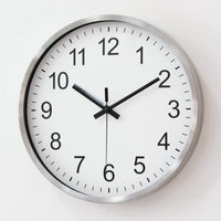 1 x RAW Customer Returns HZDHCLH 30CM Wall Clock Modern Quartz Silent Wall Clocks Round Without Ticking Noise Decorative Wall Clock for Living Room, Bedroom, Kitchen White  - RRP €24.19