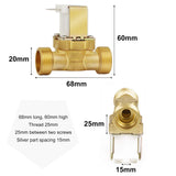 1 x RAW Customer Returns EXLECO 12V NC G1 2 Solenoid Valve DC Brass Electric Solenoid Valve 2 Way Water Inlet Normally Closed Solenoid Valve for Water Supply - RRP €14.9