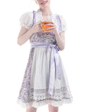 1 x RAW Customer Returns FCCAM Dirndl ladies traditional dress ladies dirndl for women includes dirndl blouse ladies traditional dress apron dirndl complete set cheap, floral XL - RRP €35.53