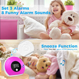 1 x RAW Customer Returns Uplayteck Night Light Alarm Clock for Kids, with Bluetooth Speaker, Night Light for Girls, One Touch Color Changing, LED Digital Clock - RRP €32.99