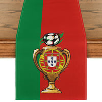 1 x RAW Customer Returns Artoid Fashion Sport Portugal Football Table Runner, Washable Kitchen Dining Table Decoration Indoor Outdoor Holiday Party Decor 40x140 cm - RRP €20.4