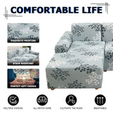 1 x RAW Customer Returns Lydevo Sofa Cover Corner Sofa L Shape Sofa Throws Stretch Sofa Cover L Shape Right or Left with Two Pillowcases Washable Universal Couch Cover L Shape Sofa Cover L Shape 2 Seater 3 Seater, Autumn Leaf  - RRP €49.4