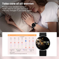 1 x RAW Customer Returns elfofle Smartwatch Women with Telephone Function, 1.39 TFT HD Touchscreen, IP67 Waterproof with 120 Sports SpO2 Heart Rate Monitor Menstrual Cycle Sleep Monitor, Wristwatch for iOS Android Black Silver  - RRP €41.99