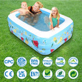 1 x RAW Customer Returns Inflatable pool, pool with inflatable soft floor, swimming pool, inflatable bathtub for indoor or outdoor, ball pit 185 148 56  - RRP €64.76