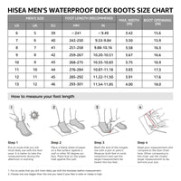 1 x RAW Customer Returns HISEA Men s Deck Boots Saltwater Fishing Booties Waterproof Ankle Rain Boots with High Traction - RRP €55.45