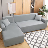 1 x RAW Customer Returns Mingfuxin Sofa Slipcovers, Elastic Stretch Sofa Covers Throws, Sectional Sofa Covers Corner Sofa Slipcover Furniture Protector with 2 Pieces Pillowcase for 3 Seater 3 Seater L-shaped Sofa - RRP €58.99