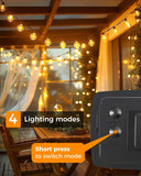 1 x RAW Customer Returns litogo outdoor solar fairy lights, 10M 15 1 G40 LED bulbs solar fairy lights outdoor weatherproof, 4 mode solar fairy lights for patio garden, balcony, Christmas, room party, house decoration, warm white - RRP €29.99