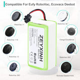 1 x RAW Customer Returns ZEYXINH 14.4V 2600mAh Li-Ion Replacement Battery for Conga Excellence 990 950 1090 1790 1990, Eufy RoboVac 11 11S 11SMAX 12 15C 15CMAX 15T 30 30C 30 MAX 35C Ecovacs S14 S15 Deebot N79S DN622 - RRP €25.34