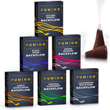 2 x RAW Customer Returns Fumino Backflow Backflow Incense Cones Set Essential Multipack - Fresh Incense Cones with Masala Agarbatti Joss Fragrance - 6 Boxes 90 Incense Cones Waterfall for Relaxation and Meditation - RRP €24.2