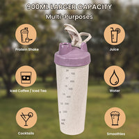 10 x Brand New ROCKY CHAO 900mL Protein Shaker for Sports and Trips, BAP-Free, 32 OZ High Capacity Bottle with Adjustable Handle Suitable for Children Women and Men - RRP €117.8