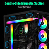 1 x RAW Customer Returns PC 30cm LED Strip GIM RGB strip for PC housing gaming computer accessories lighting To be attached magnetically to the case Aura stripes For decorating the chassis - RRP €17.99