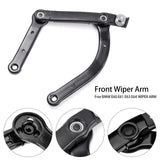 1 x RAW Customer Returns Car wiper arm, wiper rod, wiper arm, front right windscreen wiper, 61617185366, suitable for E60 E61 E63 E64 black - RRP €35.99