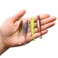 2 x Brand New QualyQualy rubber bait rubber fish 7.5cm 10cm 12cm rubber fish for perch pike zander trout fishing rubber bait Y tailA-6 , 10cm - 5 pieces  - RRP €72.0