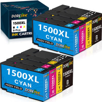 1 x RAW Customer Returns DOREINK 1500XL Cartridges Compatible for Canon PGI-1500 PGI-1500XL Multipack Printer Cartridges for Canon Maxify MB2750 MB2150 MB2050 MB2350 MB2300 MB2755 MB2000 MB2155 Black Cyan Magenta Yellow, Pack of 8  - RRP €25.99