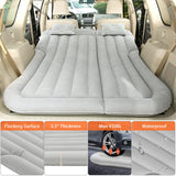 1 x RAW Customer Returns Air mattress car Inflatable mattress Car bed sleeping mattress for back seat Thicker Car Air Bed with Carry Bag for camping, traveling, outdoor activities with 2 cushions gray  - RRP €60.49