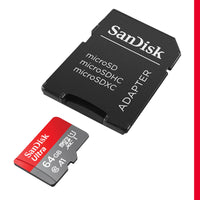 1 x RAW Customer Returns SanDisk Ultra Android microSDXC UHS-I memory card 64 GB adapter for smartphones and tablets, A1, Class 10, U1, Full HD videos, up to 140 MB s read speed  - RRP €10.81