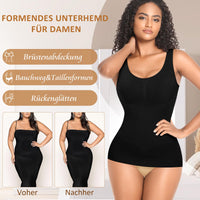 1 x RAW Customer Returns YARRCO Shape Undershirt Women s Shaping Tank Top Tummy Control Shapewear Sports Tank Top Figure-Shaping Strap Top Body Shaper Shirt Seamless Camisole Shaping Shirt Black-Wide Straps, S  - RRP €21.46