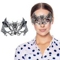 5 x Brand New AMFSQJ Masquerade Mask, Venetian Mask Metal Bat Mask Costume Masks for Women - RRP €67.1