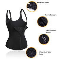 1 x RAW Customer Returns CHUMIAN Women s Corset Waist Slimming Body Shaping Belt Underwear Shaper Training Clothes Shapewear Slimming Containment Black, Medium  - RRP €25.99