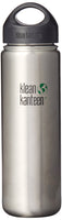 1 x RAW Customer Returns Klean Kanteen stainless steel bottle with stainless steel loop closure 1182 ml wide, brushed stainless, 8020062, matt silver, 28 x 18 x 18 cm - RRP €40.9