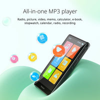 1 x RAW Customer Returns YOTON MP3 Player, with Bluetooth 5.0, 4-inch full touchscreen MP4 player with speakers, HIFI lossless sound, e-books, FM radio, e-books, notepad, including headphones and 64GB TF card - RRP €47.99