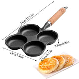 1 x RAW Customer Returns SHMLY non-stick fried egg pan, egg pancake pan, fried egg burger pan, pancake pan non-stick coated, with handle, frying pan breakfast kitchen appliance for gas stove, electric ceramic stove - RRP €18.52