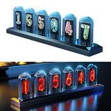 1 x RAW Customer Returns CEIEVER LED Nixie Clock, Nixie Tube Clock with 2 Time Modes Nixie Tube Clock Glow Tube Clock IPS Color Screen Digital Clock Tube Clock for Home, Bedroom, Desk, Decoration - RRP €145.64