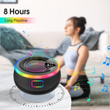 1 x RAW Customer Returns POMUIC Portable Bluetooth speakers, shower speakers Bluetooth waterproof IPX7, speaker boxes with suction cup, music box Bluetooth with light, stereo shower radio, LED display, hands-free function - RRP €29.5