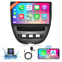 1 x RAW Customer Returns 2 64G 10 Wireless Carplay Android Car Android Car Radio for Toyota Aygo Peugeot 107 Citroen C1 2004-2014 with Touchscreen with Bluetooth HiFi RDS FM Radio Navi AHD Rear View Camera CANBUS - RRP €198.99