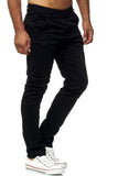 1 x RAW Customer Returns Elara Men s Chino Pants Slim Fit Stretch Chunkyrayan MEL009-Black-34 32 - RRP €34.95