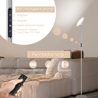 1 x RAW Customer Returns Modlicht 30W Gray LED Floor Lamp, 3330lm Living Room Floor Lamps with Remote Control Touch Control, 3000-6000K Floor Lamp Floor Lamp 1H Timer, Floor Lamps for Bedroom, Office - RRP €68.88