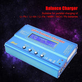 1 x RAW Customer Returns DEWIN Lipo Charger Balancer, B6 80W Digital LCD Balance Charger Discharger for Parallel Charging of Li-Po Li-Ion Li-Fe NiMH NiCd Pb Batteries EU Plug - RRP €40.99