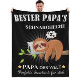 7 x Brand New BSGIFT Grandpa Gift Blanket, Sloth Gift, Cuddly Blanket Fluffy Fleece Blanket, Gifts for Dad, Grandpa, Men, Father s Day Gifts Throw Blanket for Couch, Sofa Blanket, Outdoor, Living Blanket, 150x130 - RRP €152.39