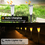 1 x RAW Customer Returns Ainostone Solar Torches for Outdoor Flickering Pack of 4 Solar Lamps 800mAh Solar Lights with Realistic Flame Effect 15H Working Time Garden Torches IP65 Winterproof for Garden Patio New Year Decoration - RRP €30.24