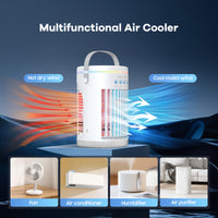 1 x RAW Customer Returns Mobile air conditioner, powerful evaporative air conditioner with remote control, 4-in-1 personal mini air conditioner caravan and humidifier for motorhome, bedroom, office, camping - RRP €70.58