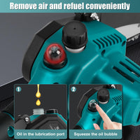 1 x RAW Customer Returns Mini Cordless Chainsaw for Makita 18V, 8 Inch Mini Cordless Pruning Chainsaw, 2 Chains, 10m s Chain Speed Cordless Saw for Tree Branches, Yard, Home and Garden - RRP €87.53