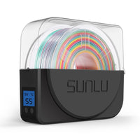 1 x RAW Customer Returns Updated Filament Dryer Box with Fan, SUNLU S1 Plus Filament Dryer for 3D Printer Filament 1.75 2.85 3.00mm, Keeps Filament Dry during 3D Printing, Filament Storage Box, Black - RRP €39.99