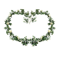 1 x RAW Customer Returns U Artlines Set of 2 1.8m Artificial Eucalyptus and Willow Vines Branches Leaves Garland Wedding Arch Swag Backdrop Garland Doors Greenery Garland - RRP €17.14