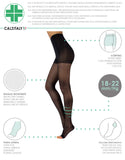 1 x RAW Customer Returns CALZITALY Strong Medical Graduated Compression Tights with Open Toe 18-22 mm Hg Sheer Toeless Medical Stockings Black, Natural S, M, L, XL 140 DEN Made in Italy S, Black  - RRP €26.09