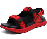 1 x RAW Customer Returns ONCAI Hiking Sandals Men with Arch Support, Mesh Summer Beach and Water Sports Orthopedic Trekking Sandals Men with Adjustable Strap Red EU 40 - RRP €48.98