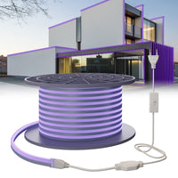 1 x RAW Customer Returns SUCIKORIO Blacklight LED 20m UV LED Strip, Neon LED Fairy Lights Outdoor 230V Waterproof Strip Purple 120 LED m Flexible DIY Light Strip Outdoor for Home, Party, Kitchen - RRP €89.99