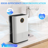 1 x RAW Customer Returns Dehumidifier Electric 1000ML Room Dehumidifier Electric Colorful LED Light Ultra Quiet Dehumidifier Electric for Home Bedroom - RRP €48.4