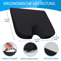 1 x RAW Customer Returns SKYNY Orthopedic Seat Cushion Ergonomic Seat Cushion for Office Chair Wheelchair Desk,Comfort Chair Seat Cushion,Coccyx Wedge Cushion for Hip Back Sciatica Hemorrhoid Pain Relief - RRP €23.18